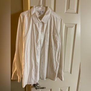 XL Old Navy Collard White Blouse